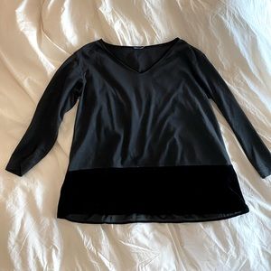 Lafayette 148 | Velvet and cotton top, L